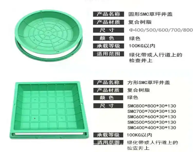 射洪树脂复合种植井盖展示